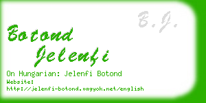 botond jelenfi business card